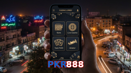 Main screen of PKR888 app page for PK players