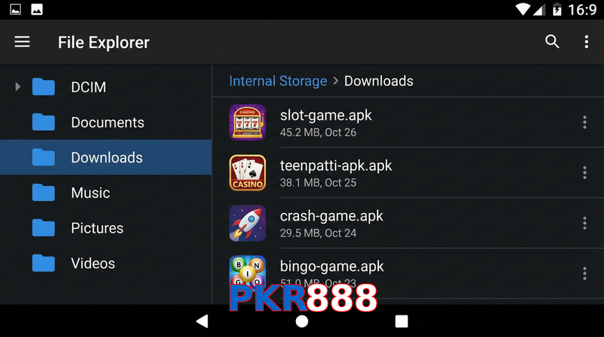 Main screen of PKR888 gameapk page for PK players