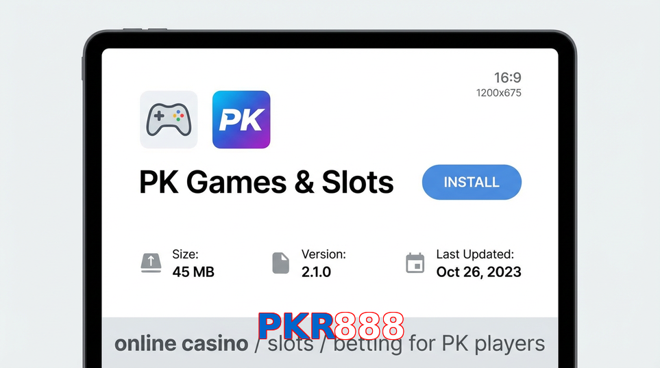 Game list for PKR888 gameapk section