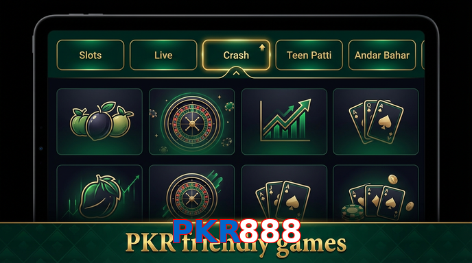 Game list for PKR888 games section