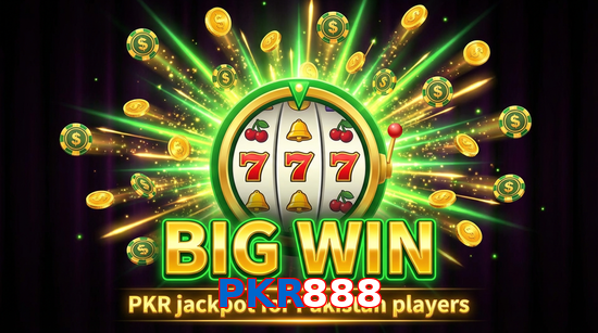 Big win animation on PKR888 slot game