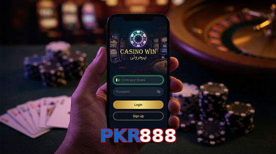 Main screen of PKR888 login page for PK players