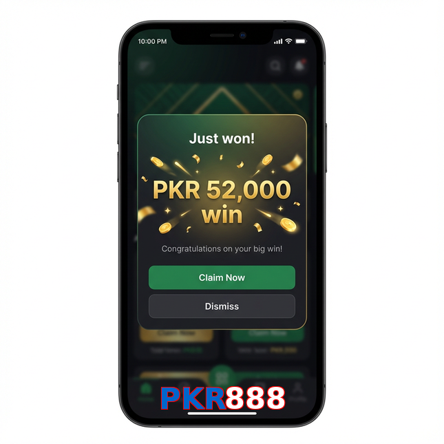 Main screen of PKR888 win page for PK players